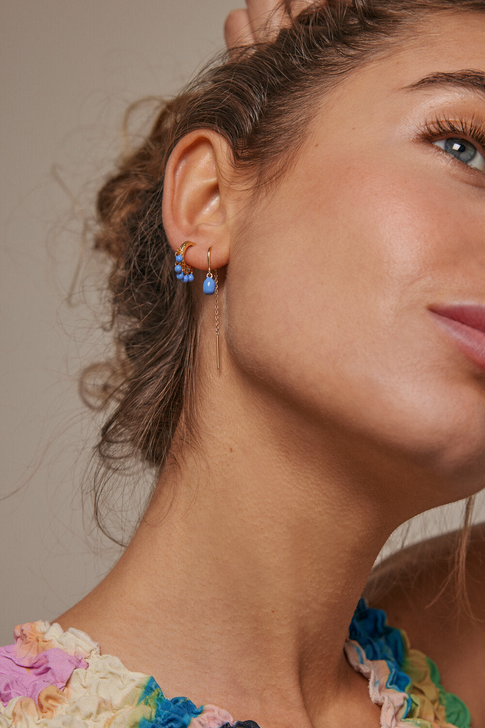 Eleanor øreringe - Cornflower